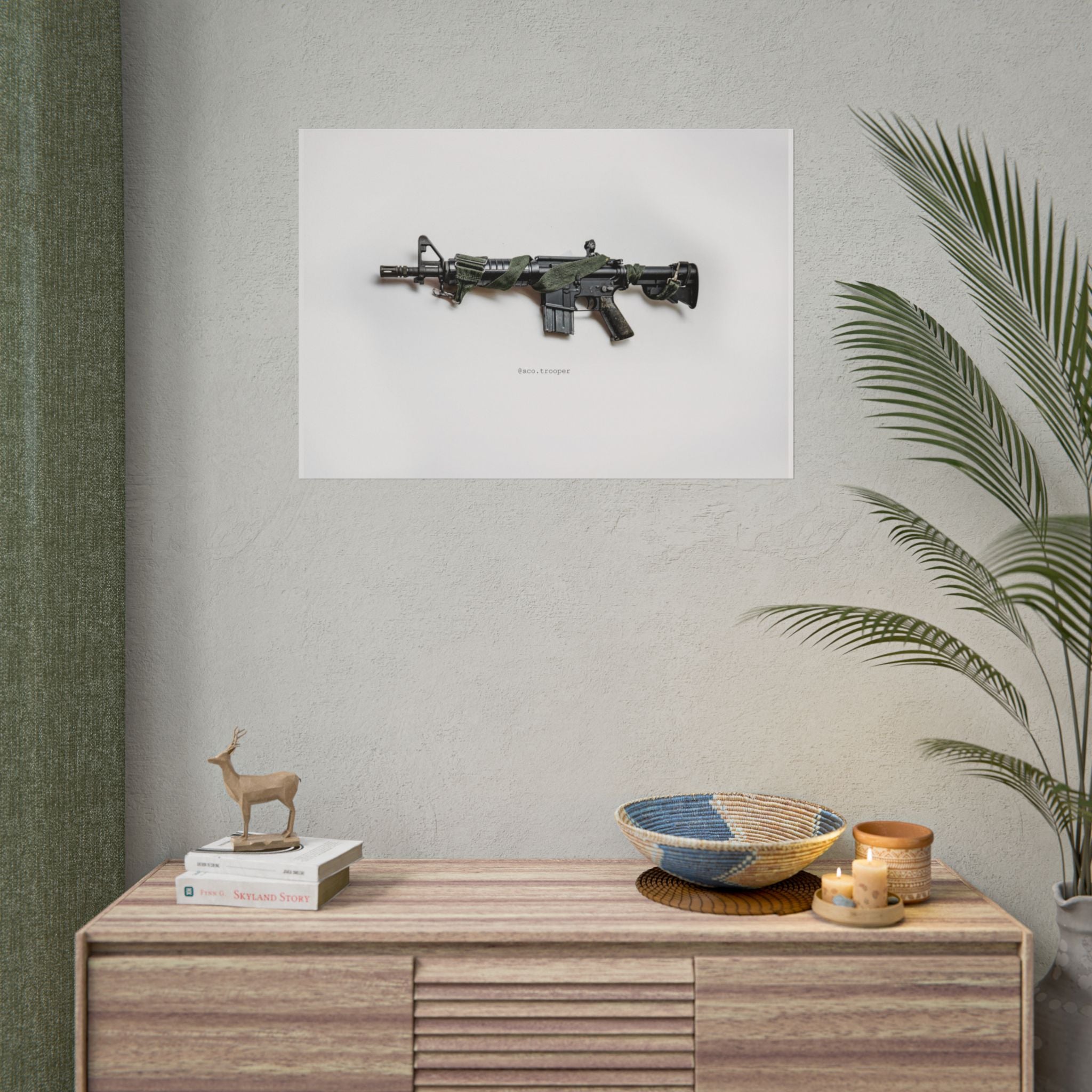 COMMANDO Rifle Wall Poster