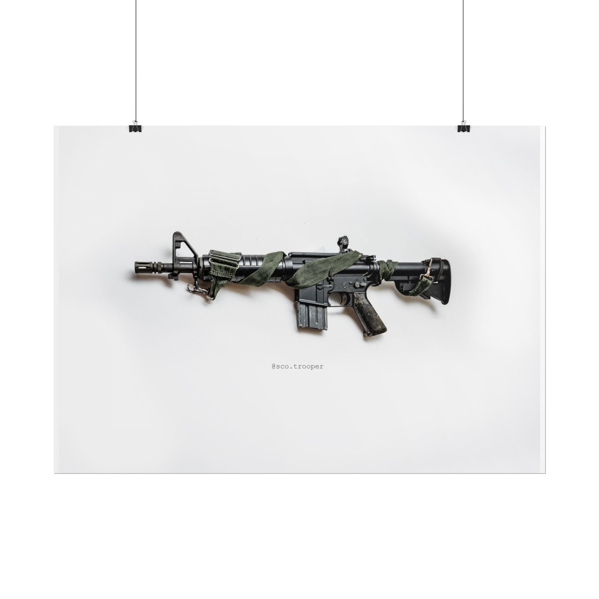 COMMANDO Rifle Wall Poster